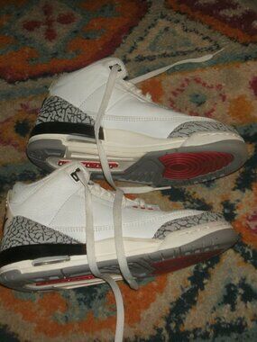 Air Jordan 3 GS White Cement Reimagined Athletic Sneakers Shoes DM0967 100 sz 4